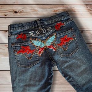 💕 Boho Festival Embroidered Jeans